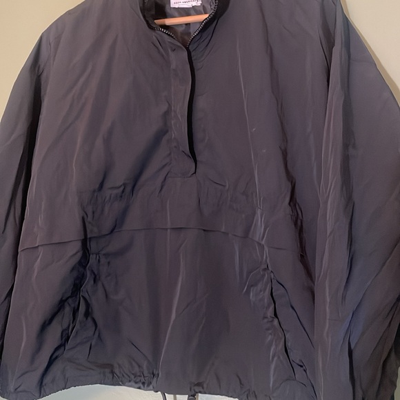 Good American Black Essential Oversized Anorak Jacket Size 1/2 S/M - Picture 5 of 10